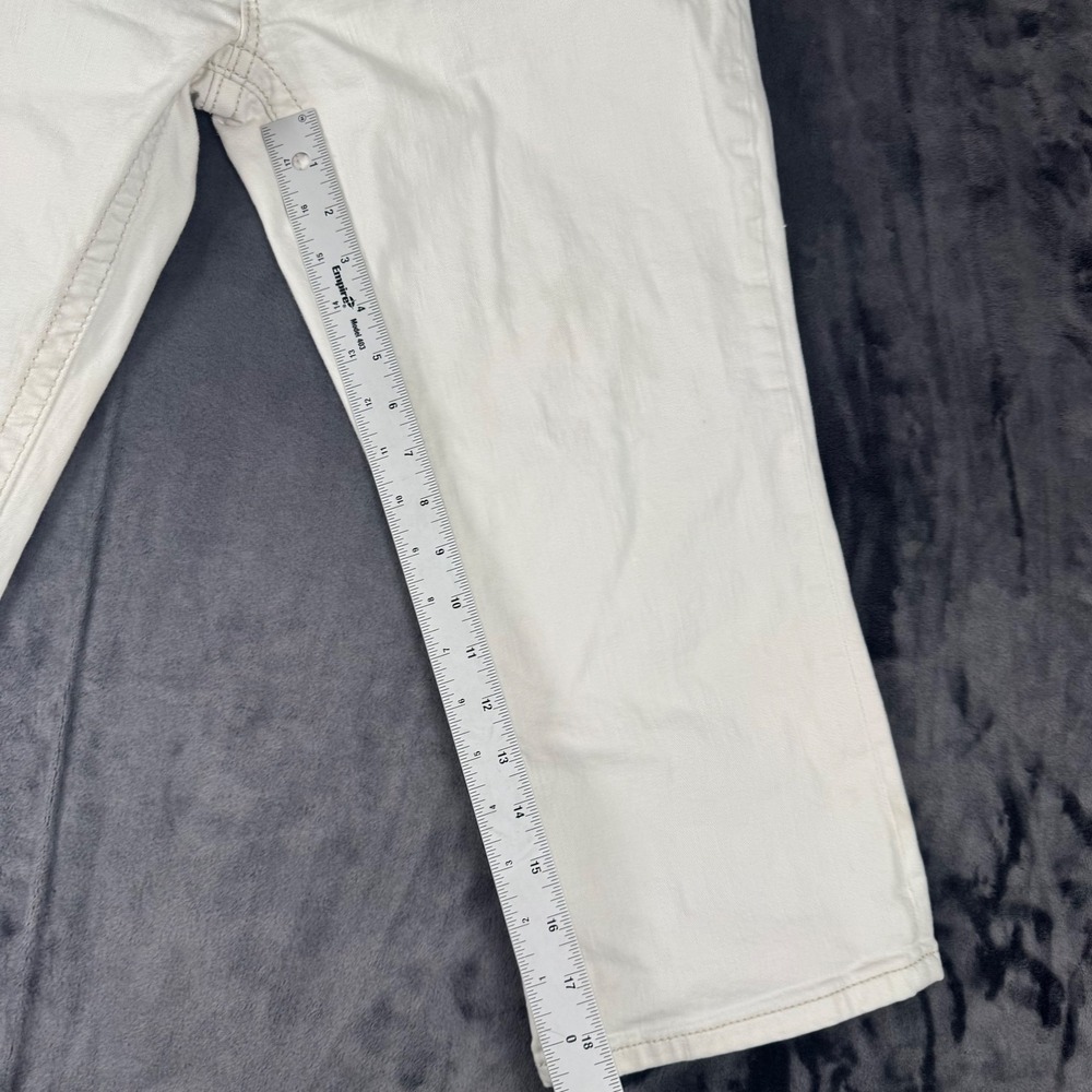 Miss Me Signature Capri Women 32 White Embroidered Rhinestone JP8601P2 - Picture 4 of 8